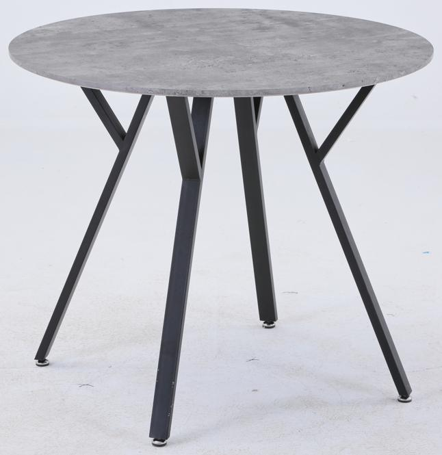 GOLDFAN Round Modern Glass Dining Table, AWS-162(glass+black) .US